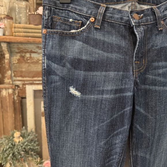 J BRAND BELL BOTTOM LONG JEANS | WIDE LEG FLARE | DARK WASH | HEAVY WEIGHT DENIM - Picture 12 of 12